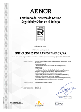 Certificado seguridad y salud laboral